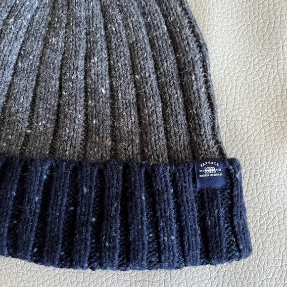 NWT - Fat Face Adult Wool Blended Ribbed Knit Beanie - Picture 2 of 5